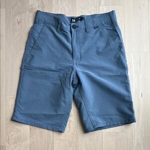 Hurley Boys Gray  Flat Front Golf Shorts